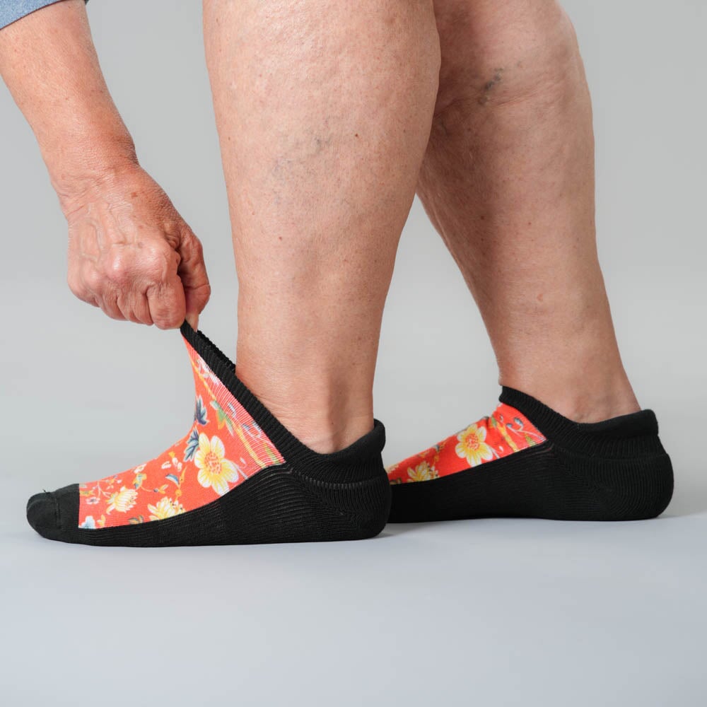 Victorian Red Ankle Socks