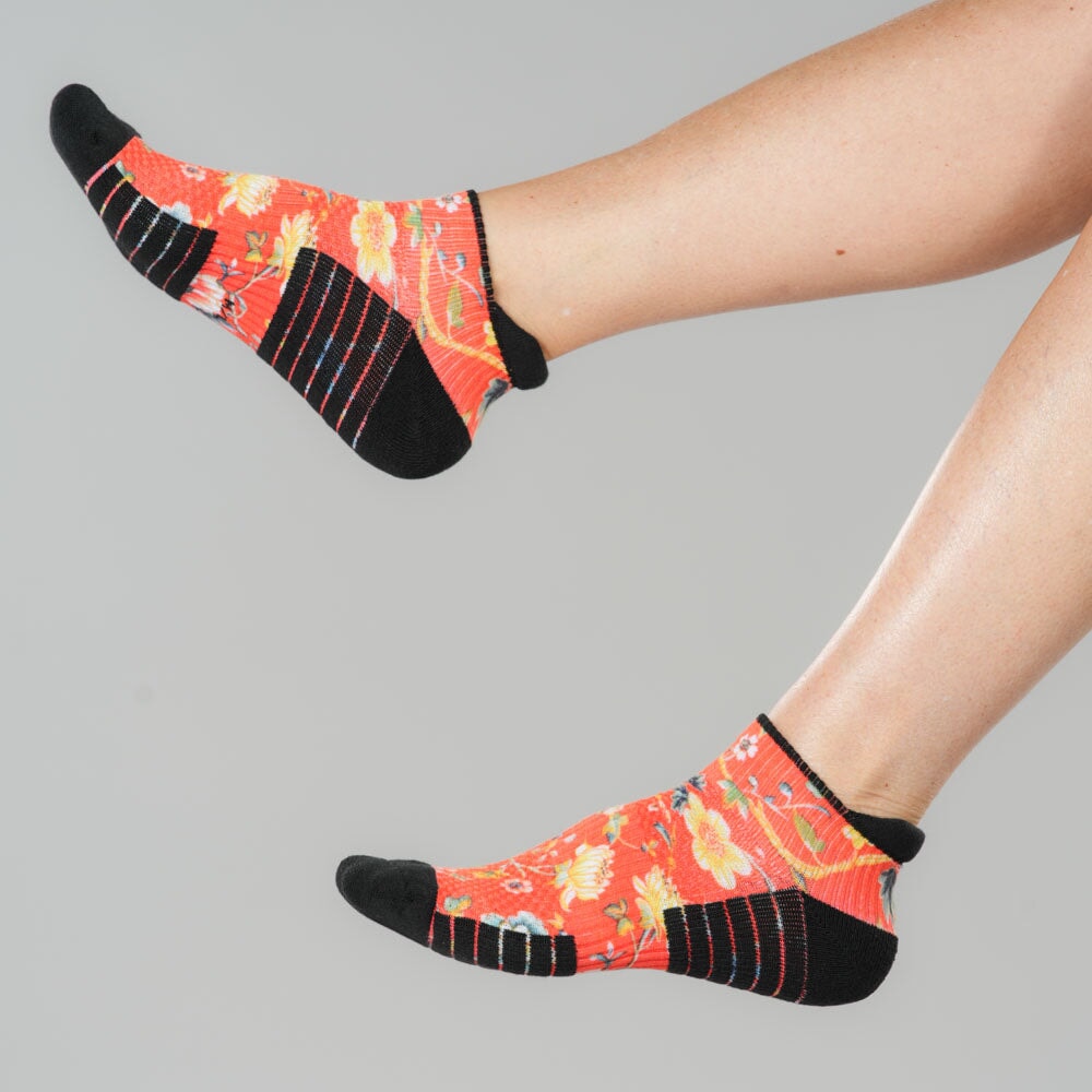 Victorian Red Ankle Compression Socks