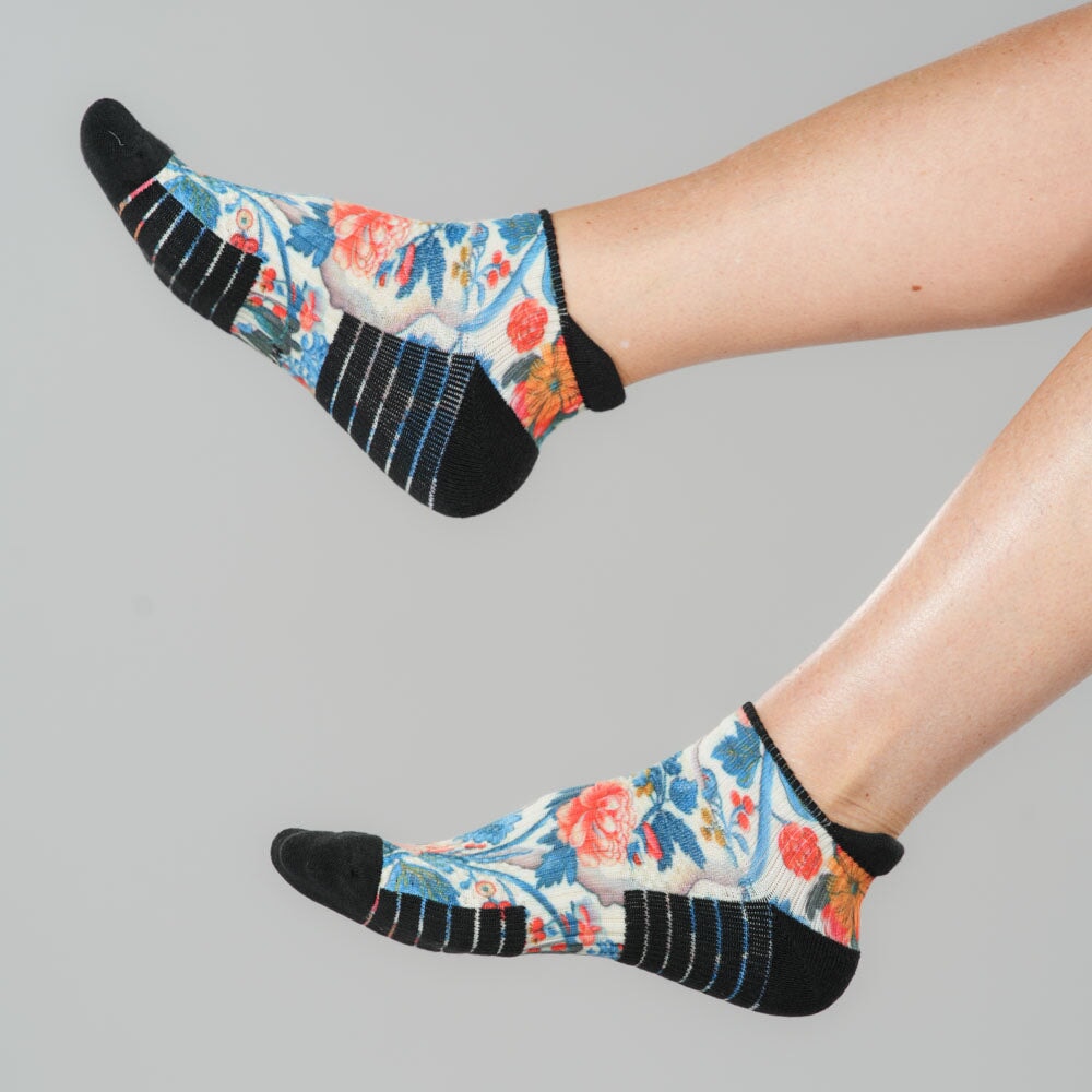 Vanilla Flora Ankle Compression Socks