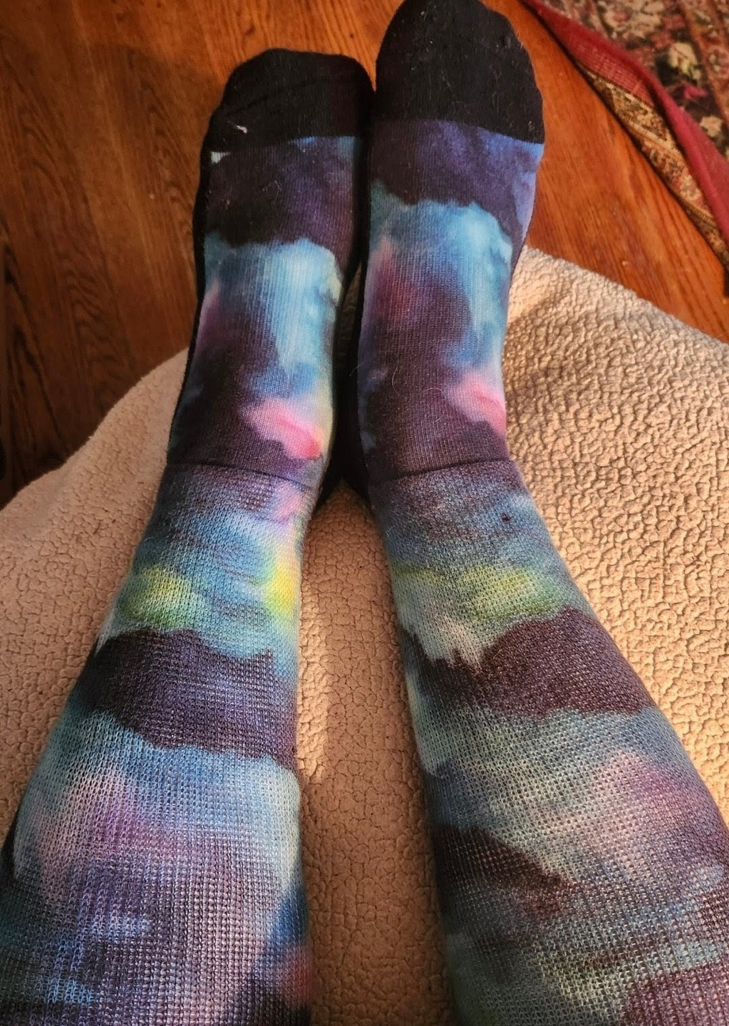 Customer photo of Northern Lights Compression Socks by Gina M.