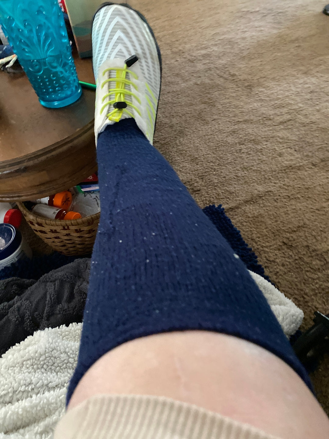 Customer photo of Gray Compression Socks by Carol B.