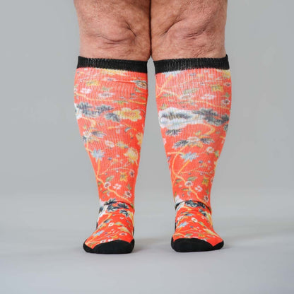 Victorian Red EasyStretch™ Socks