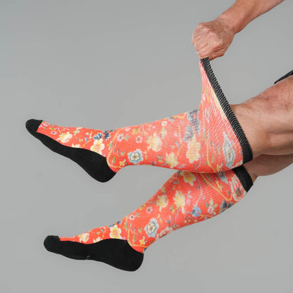Victorian Red EasyStretch™ Socks