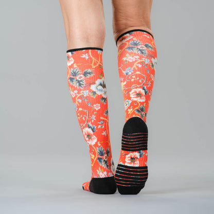 Victorian Red Compression Socks