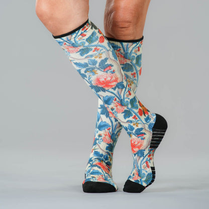 Vanilla Flora Compression Socks
