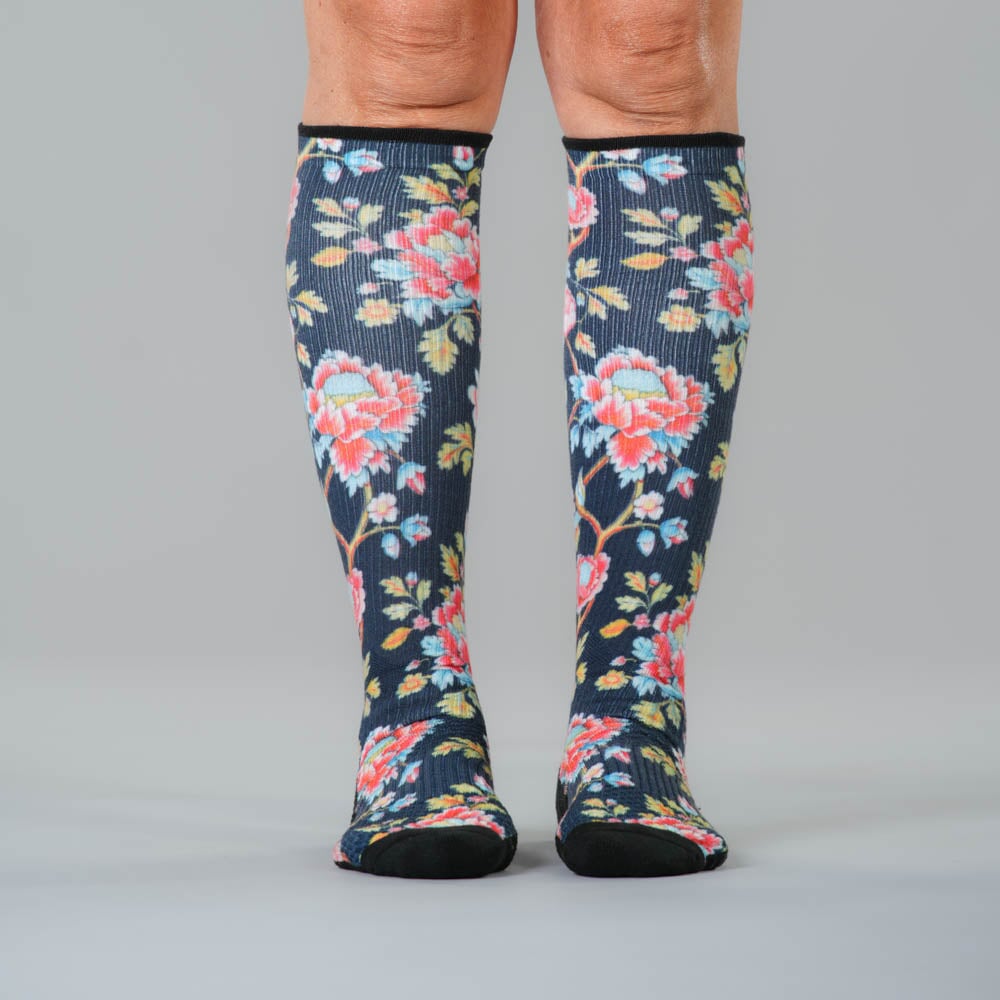 Bohemian Blue Compression Socks