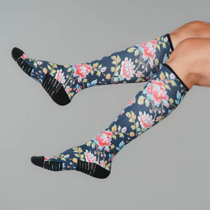 Bohemian Blue Compression Socks