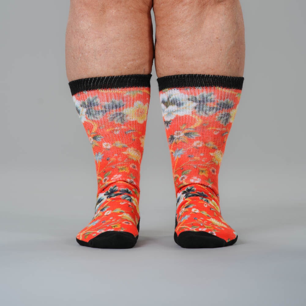 Victorian Red EasyStretch™ Socks