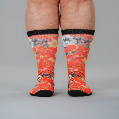 Victorian Red EasyStretch™ Socks