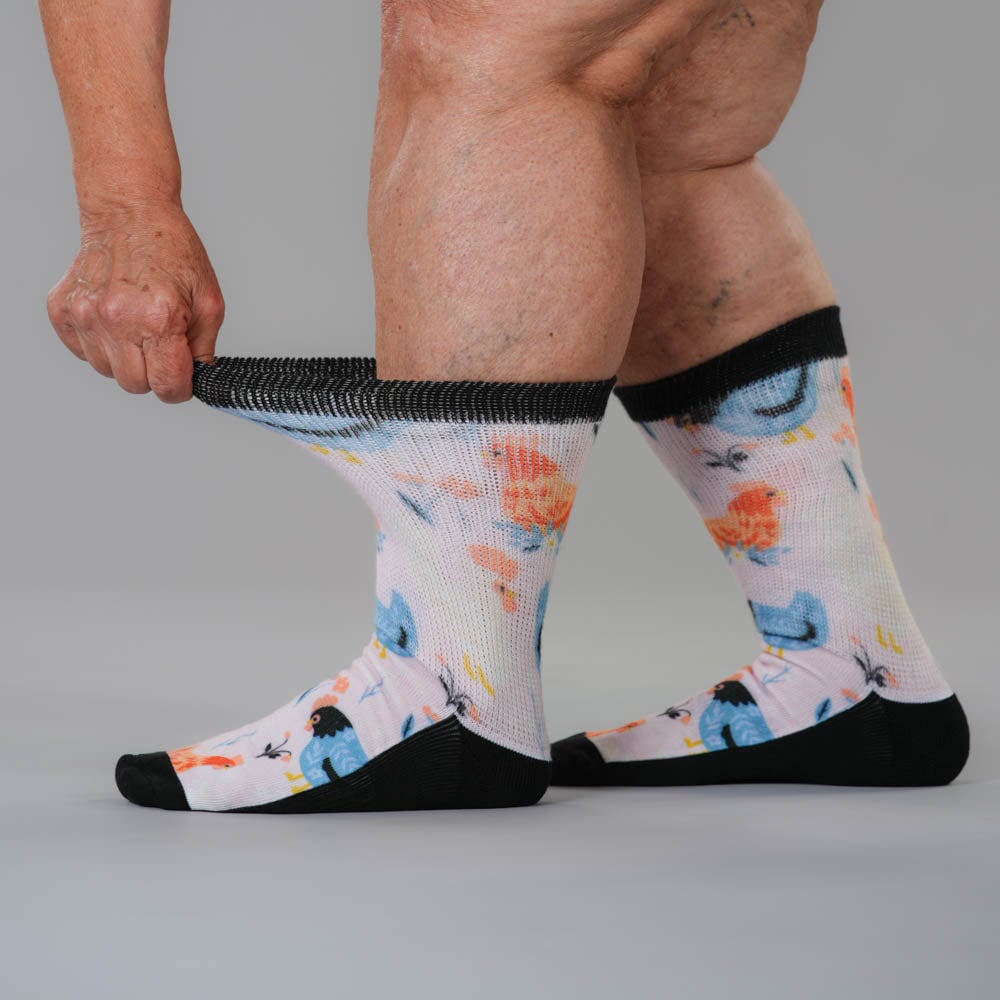 What The Cluck EasyStretch™ Socks