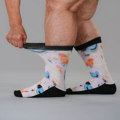 What The Cluck EasyStretch™ Socks