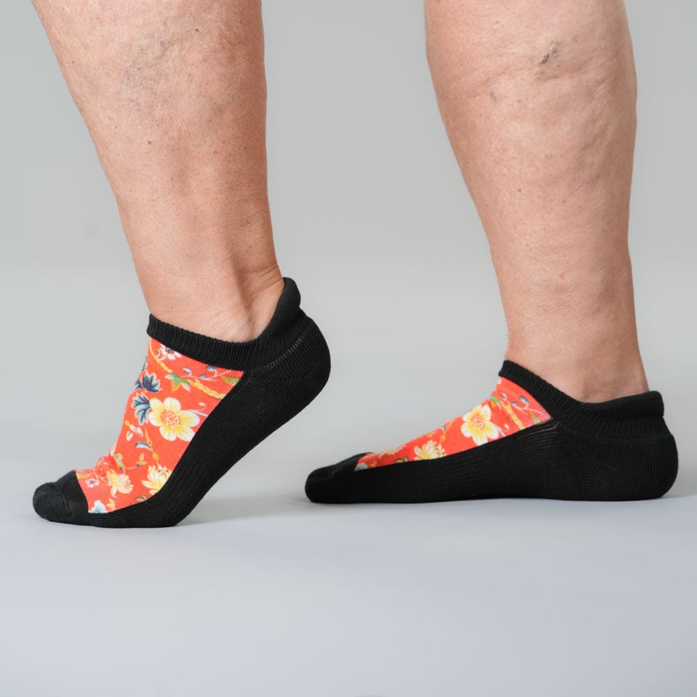 Victorian Red Ankle Socks