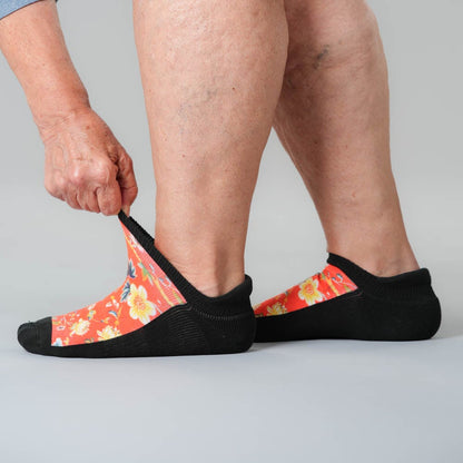 Victorian Red Ankle Socks