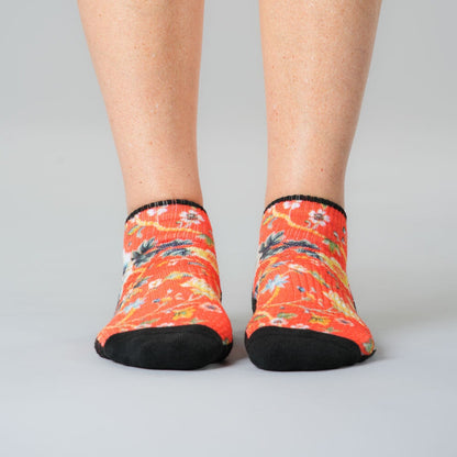 Victorian Red Ankle Compression Socks
