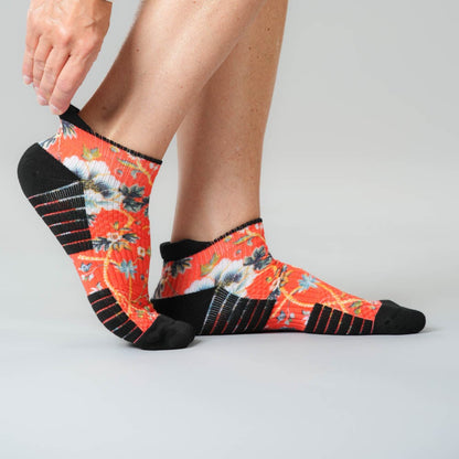 Victorian Red Ankle Compression Socks