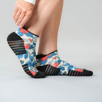 Vanilla Flora Ankle Compression Socks