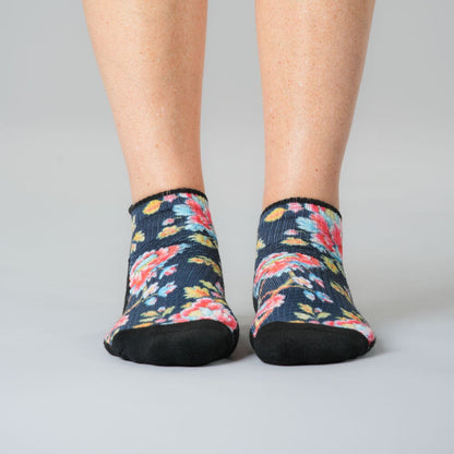 Bohemian Blue Ankle Compression Socks