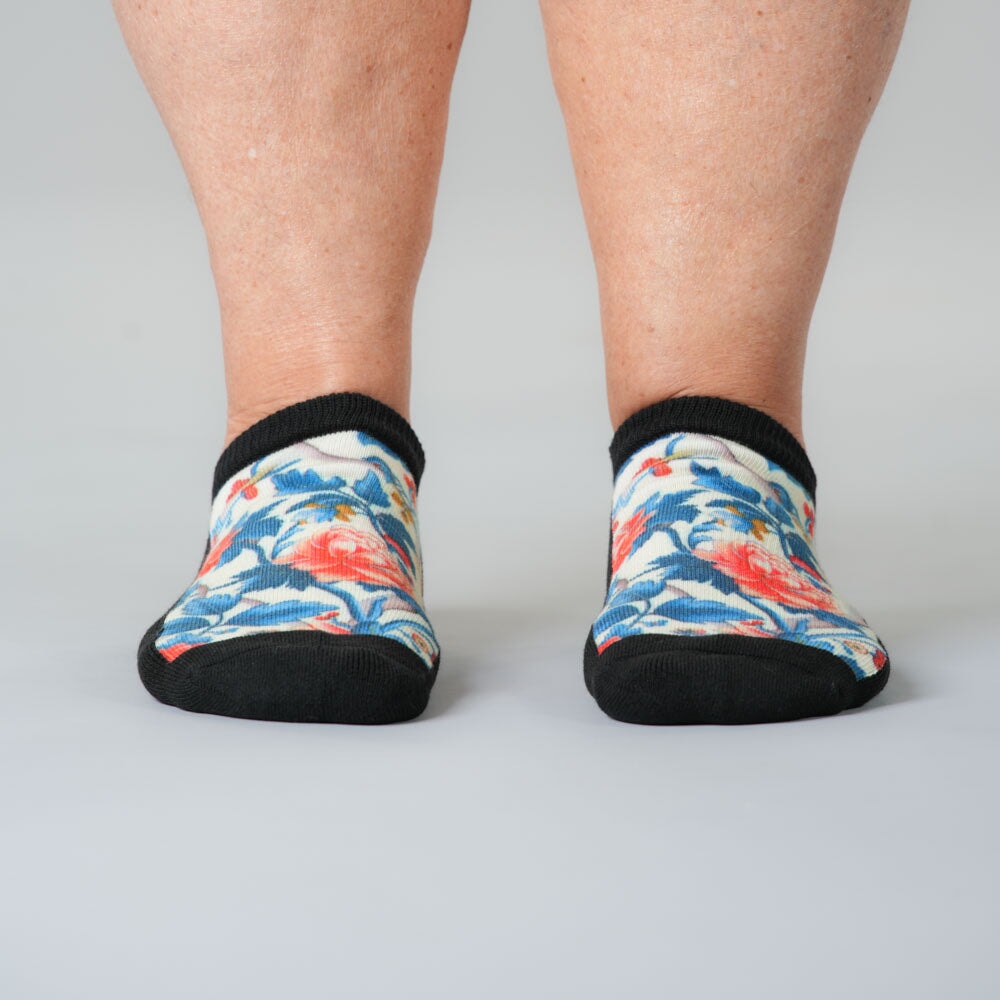 Vanilla Flora Ankle Socks
