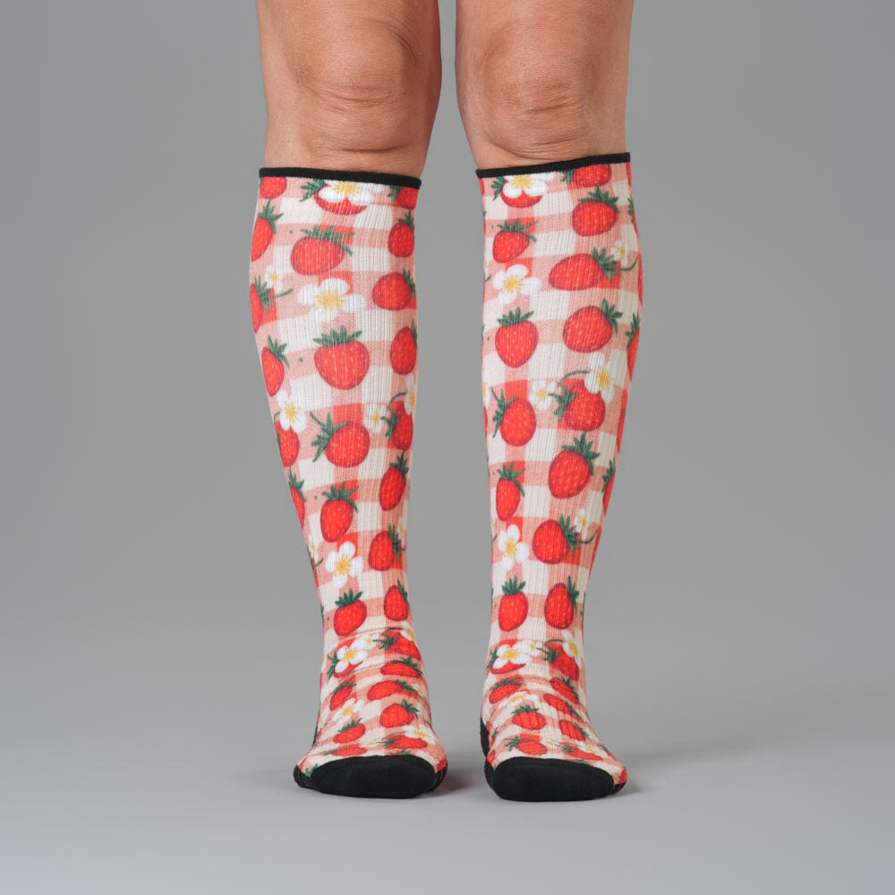 Gingham Garden Compression Socks 5-Pack Bundle