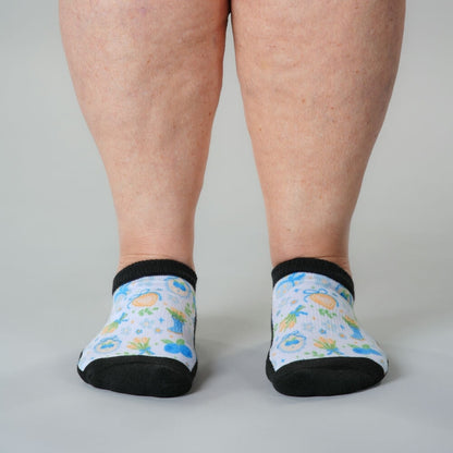 Berry Blue Ankle Socks