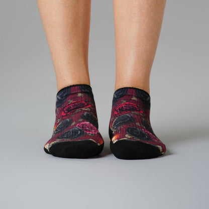 Gothic Rose Ankle Compression Socks
