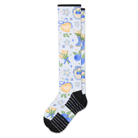 Berry Blue Compression Socks