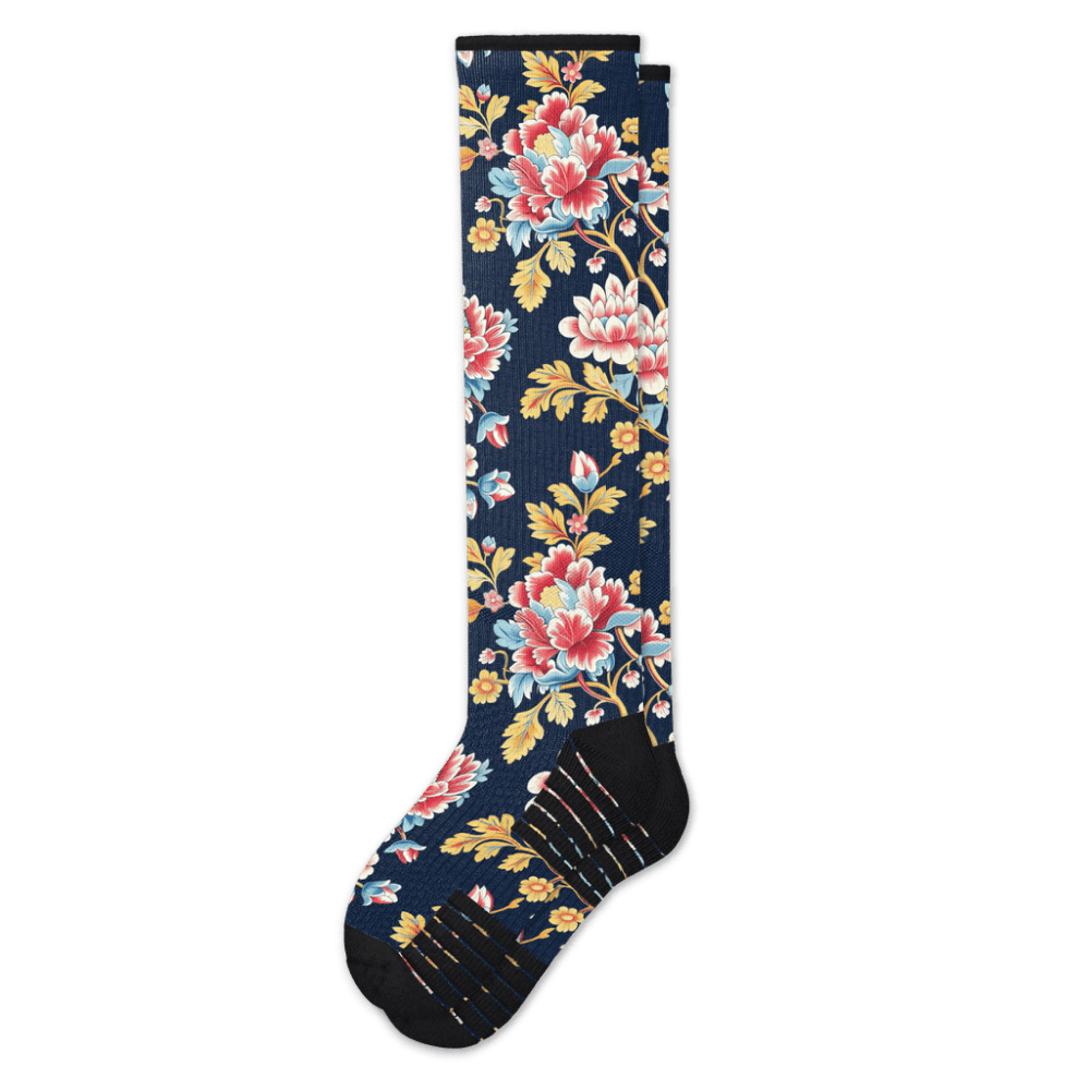Bohemian Blue Compression Socks