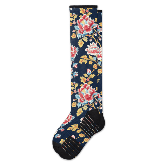 Bohemian Blue Compression Socks
