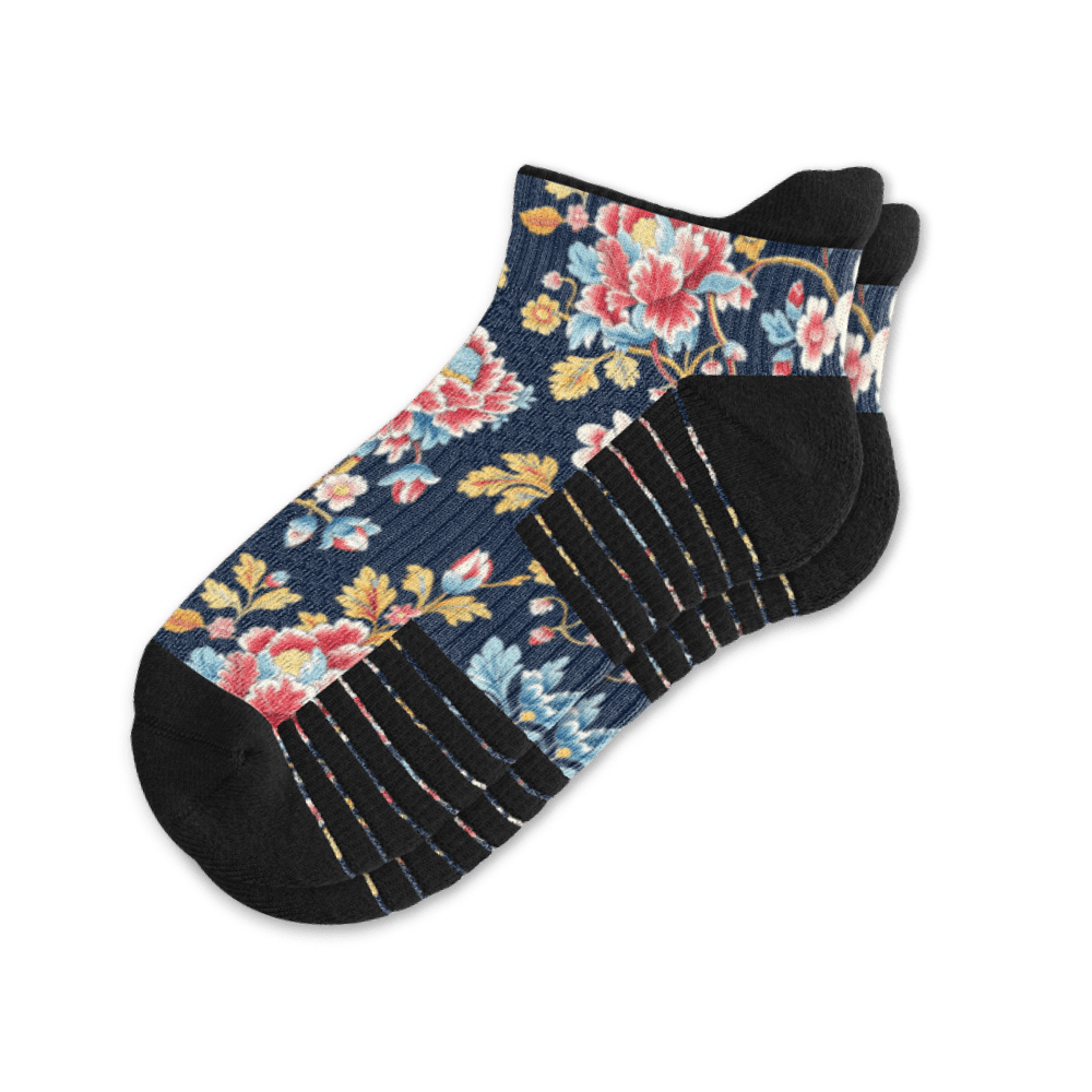 Bohemian Blue Ankle Compression Socks