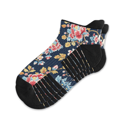 Bohemian Blue Ankle Compression Socks