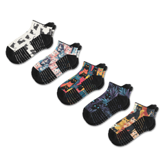 Cozy Cats Ankle Compression Socks 5-Pack Bundle