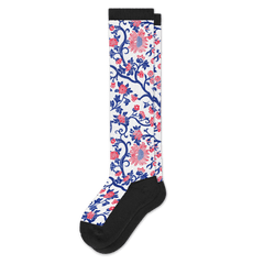 Red, White, and Bloom EasyStretch™ Socks