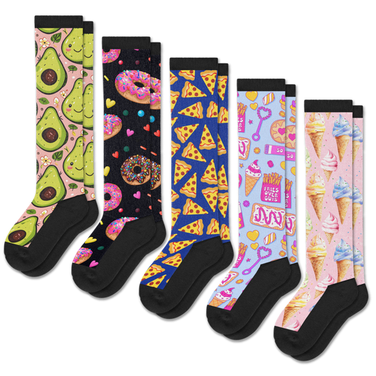 Treat Yourself EasyStretch™ Socks 5-Pack Bundle