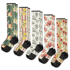 Summer Harvest Compression Socks 5-Pack Bundle