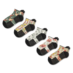 Summer Harvest Ankle Compression Socks 5-Pack Bundle