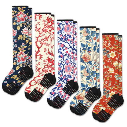 Victoria Garden Compression Socks 5-Pack Bundle