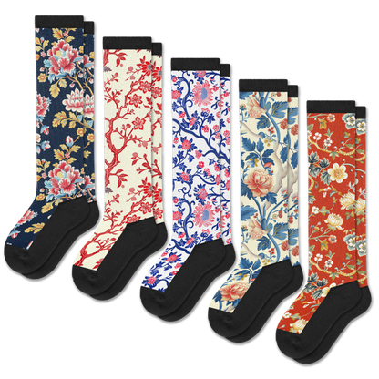 Victoria Garden EasyStretch™ Socks 5-Pack Bundle