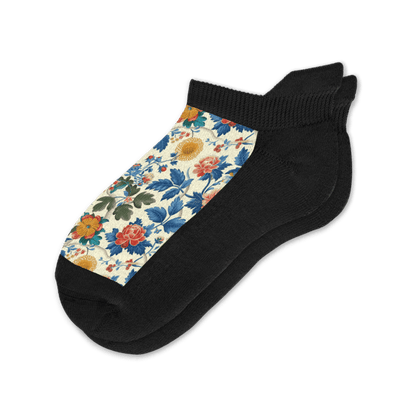Vanilla Flora Ankle Socks