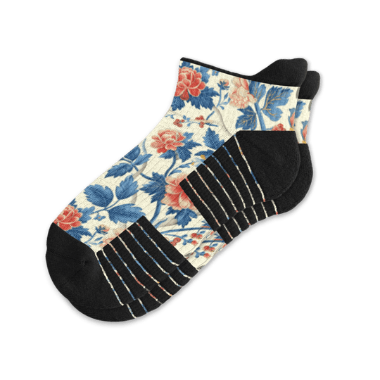 Vanilla Flora Ankle Compression Socks