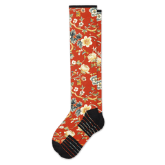 Victorian Red Compression Socks