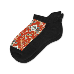 Victorian Red Ankle Socks