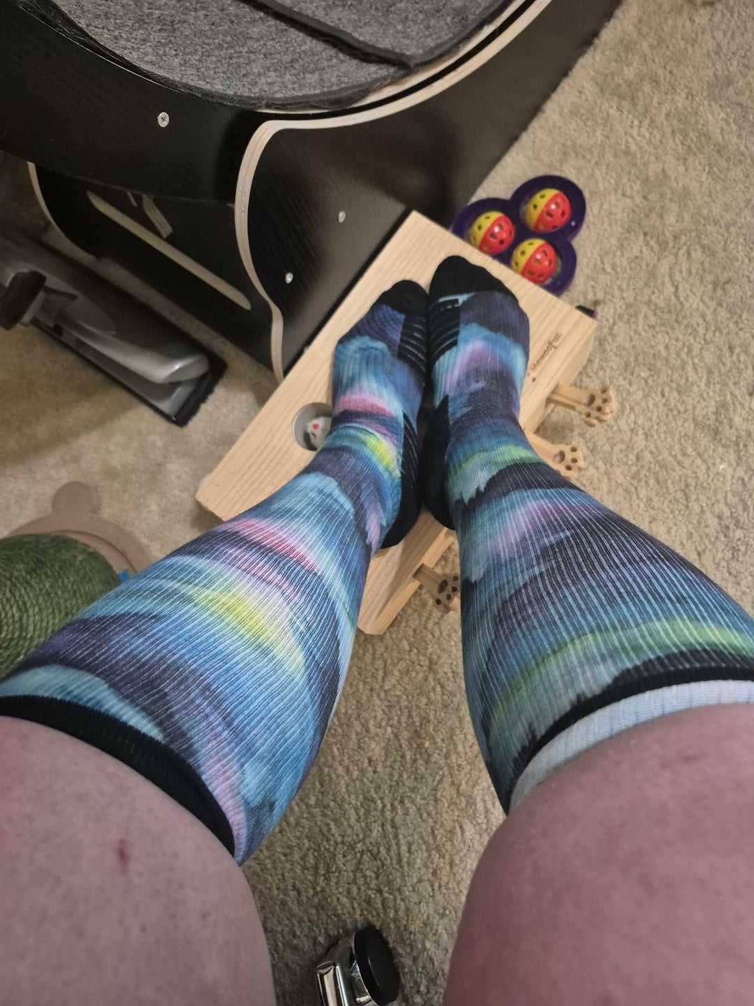 Customer photo of Northern Lights Compression Socks by Karen S.